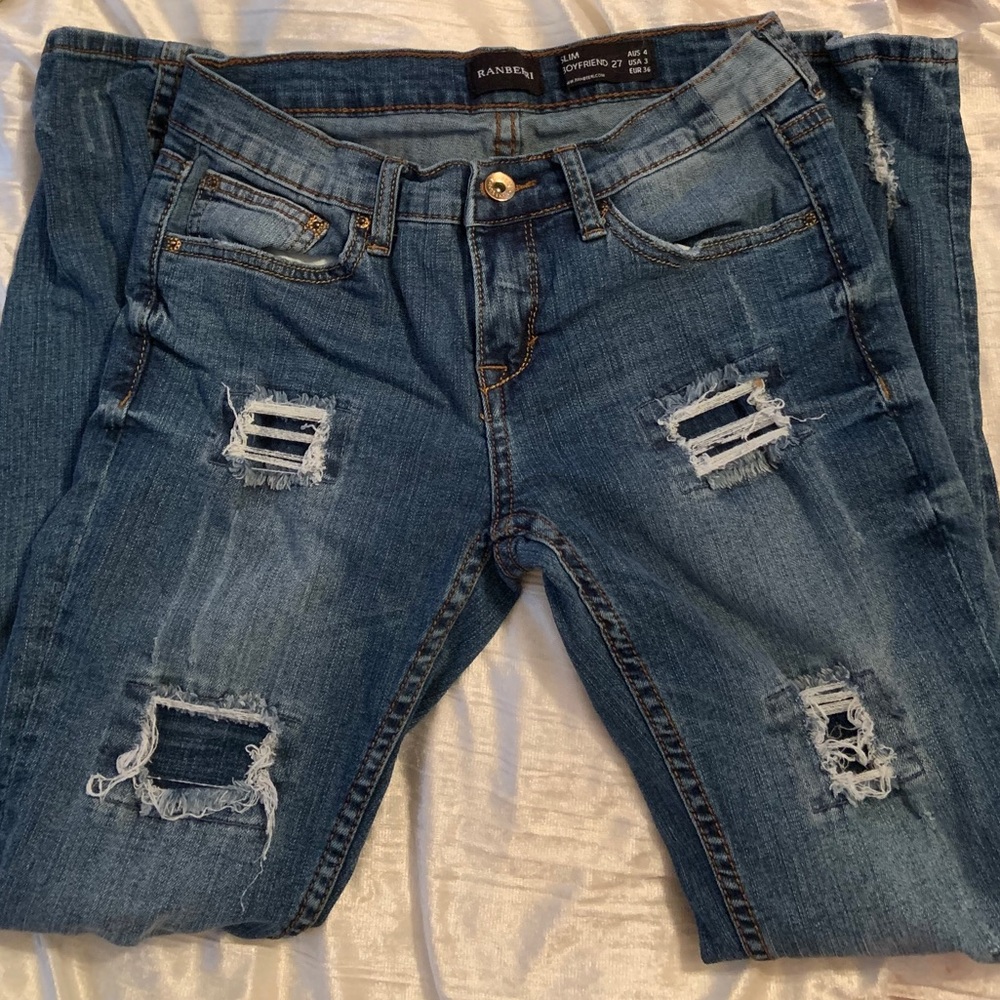 Ranbeeri Slim Boyfriend Skinny Jeans